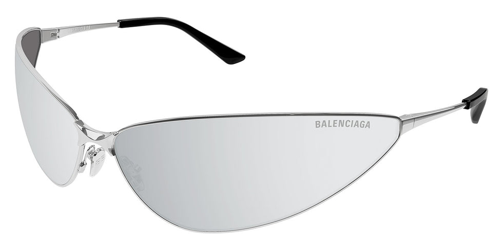 Balenciaga® BB0315S BL BB0315S 001 93 - Silver /Silver Mirrored Double Lenses