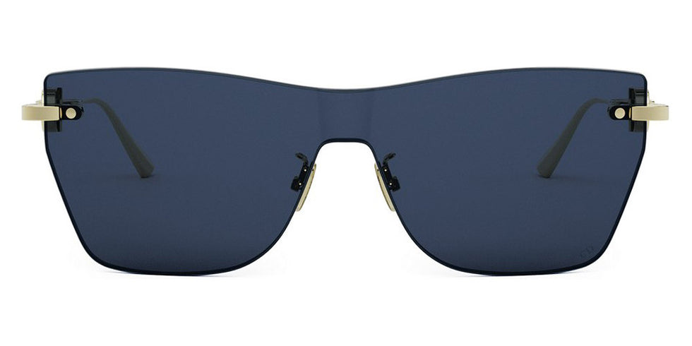 Dior® CD CHAIN M3U - B0B0 Shiny Light Nickeltin / Blue Sunglasses