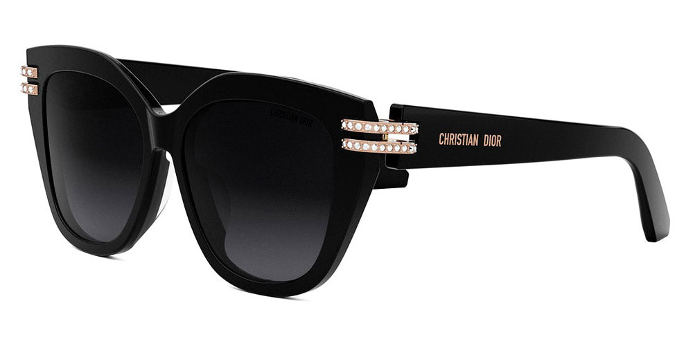 Dior® CDIOR B4F CD CDIOR B4F 10A1 56 - 10A1 Shiny Black / Gradient Smoke Sunglasses