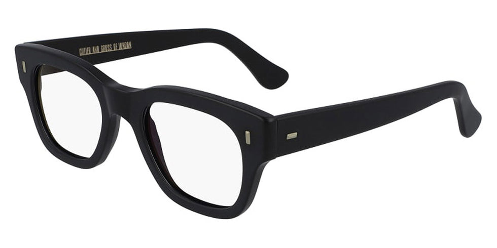 Cutler and Gross® CG0772 CG0772 BLACK BLUE 50 - Black/Blue Eyeglasses