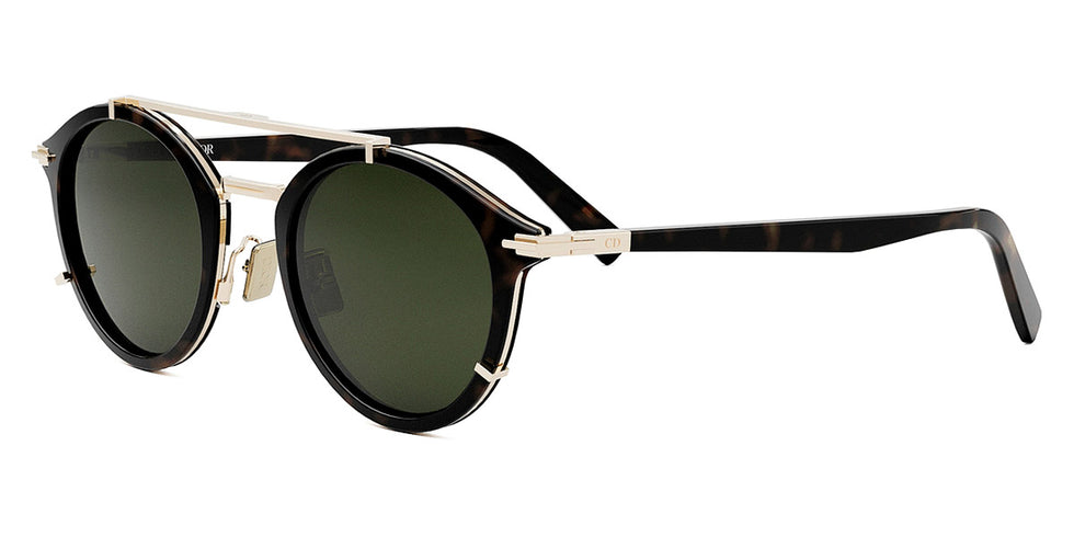 Dior® Diorblacksuit R7U CD DIORBLKSUIT R7U 22C0 50 - Shiny Dark Havana Lenses Green Mineral 22C0 Sunglasses