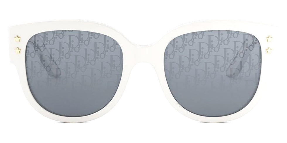 Dior® Diorpacific B2I - 95A8 Shiny White with Silver Pattern Sunglasses