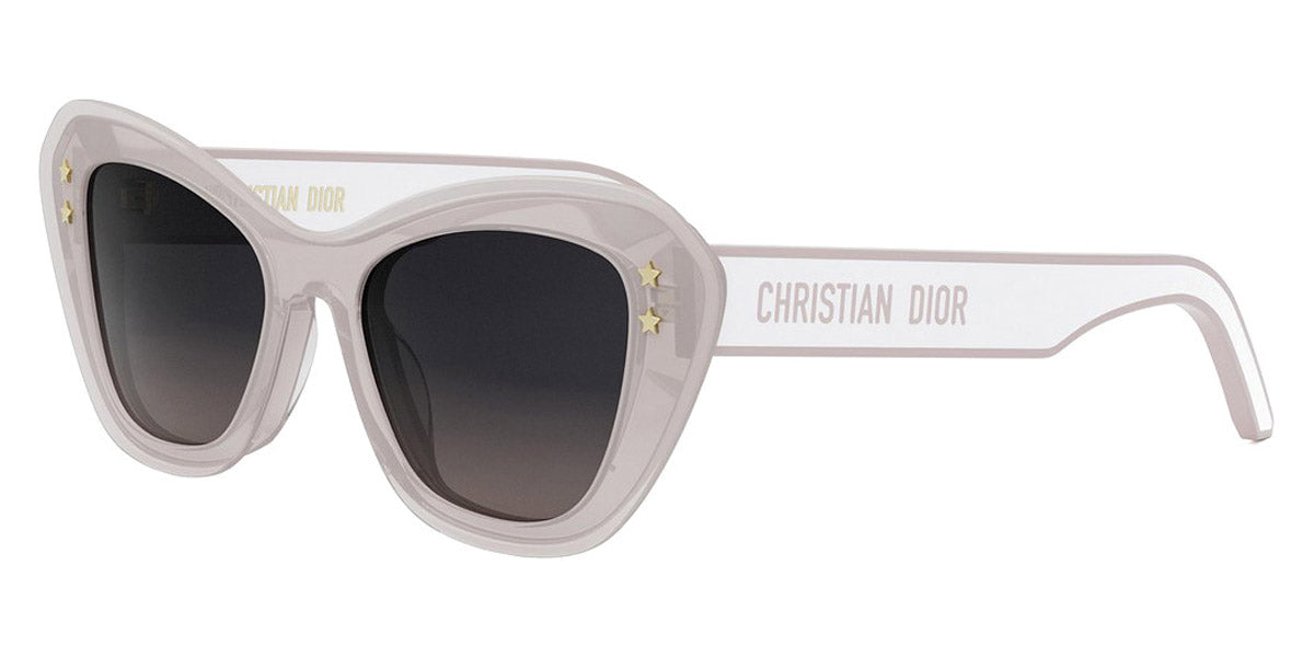 Dior® DIORPACIFIC B3U - Shiny Light Pink/Lenses Gradient or Mirror Violet Organic 40GL Sunglasses