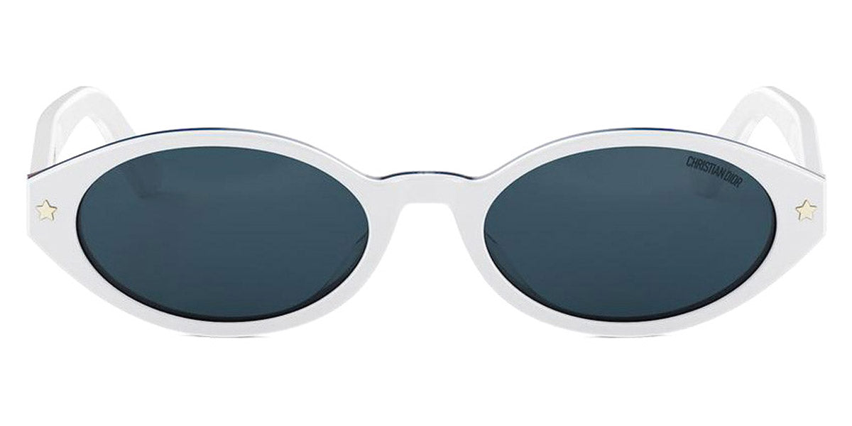 Dior® DIORPACIFIC R1I CD DIORPACIFIC R1I 50B0 52 - 50B0 Shiny White / Blue Sunglasses
