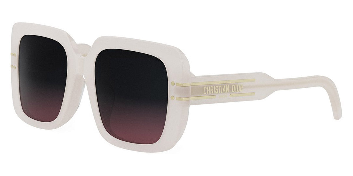 Dior® DIORSIGNATURE S11F - 95AD Shiny Ivory / Gradient Brown Sunglasses