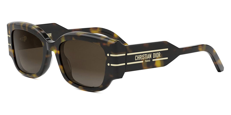 Dior® DIORSIGNATURE S13I CD DIORSIGNATURE S13I 20F1 52 - 20F1 Shiny Havana / Brown Gradient Sunglasses