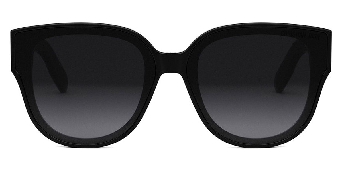 Dior® LADY 95.22 R3I - Shiny Black/Lenses Smoke Organic 10A1 Sunglasses