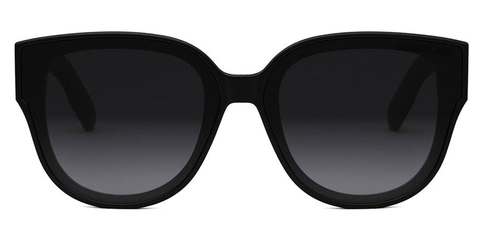 Dior® LADY 95.22 R3I - Shiny Black/Lenses Smoke Organic 10A1 Sunglasses