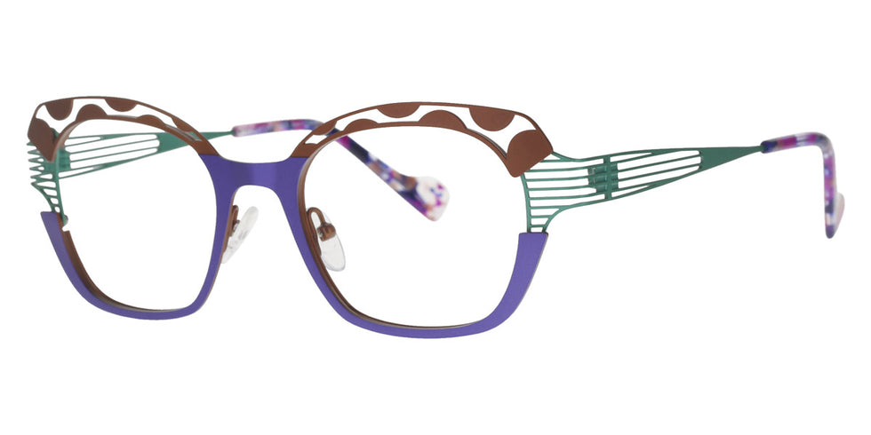 Lafont® Pele-Mele LAF PELE-MELE 5545 50 - Brown 5545 Eyeglasses