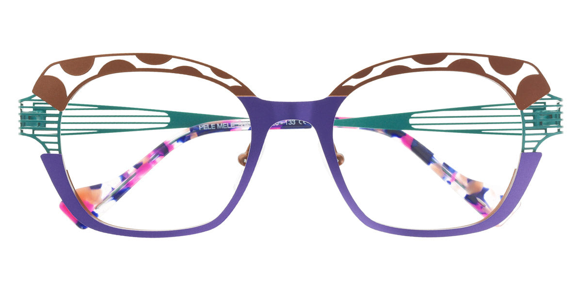 Lafont® Pele-Mele LAF PELE-MELE 5545 50 - Brown 5545 Eyeglasses