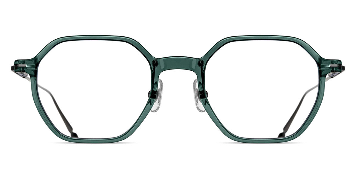 Matsuda® M2053 Bottle Green / Brushed Silver Eyeglasses