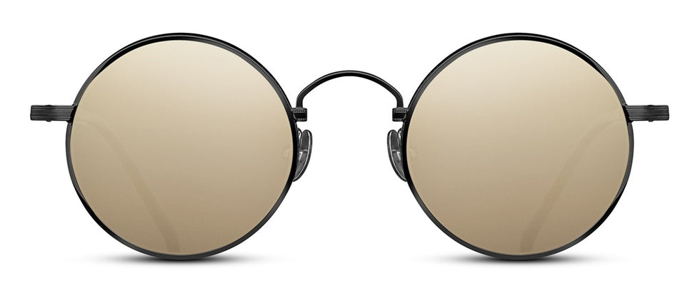Matsuda® M3100 MTD M3100 Black/Matte Gold/Gold Mirror 47 - Black/Matte Gold / Gold Mirror Sunglasses