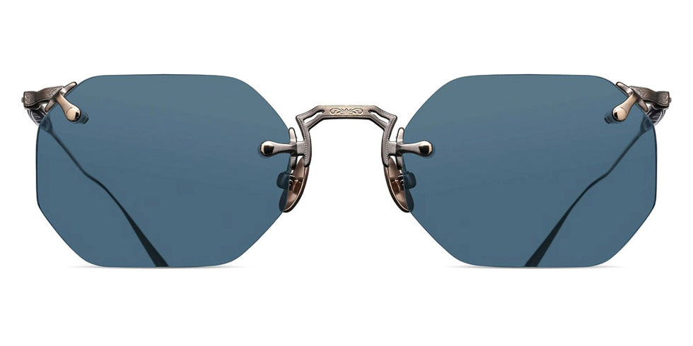 Matsuda® M3104-B Antique Gold / Blue Grey Sunglasses