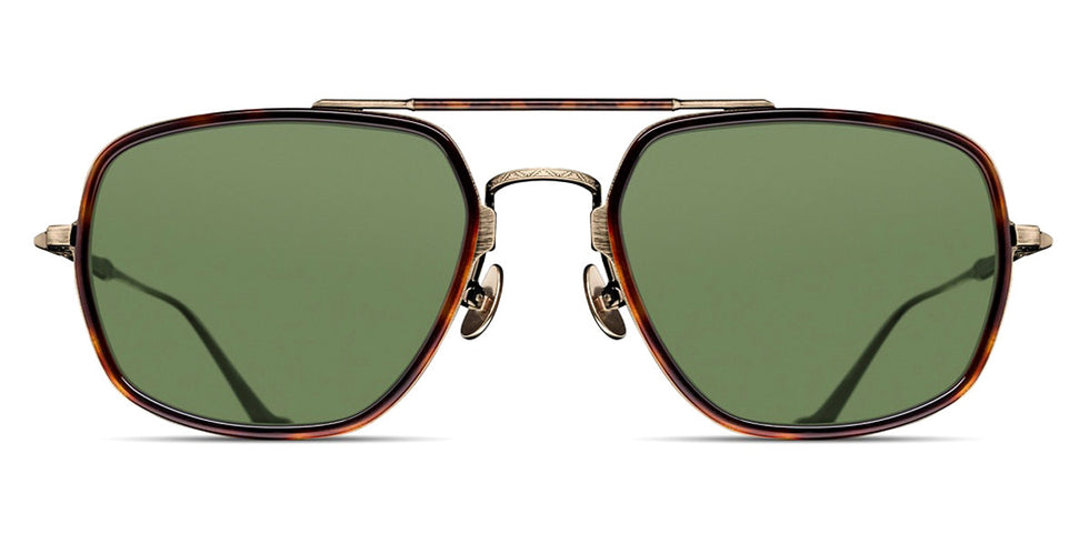 Matsuda® M3123 MTD M3123 Antique Gold/Dark Tortoise/Sage Green 55 - Antique Gold/Dark Tortoise / Sage Green Sunglasses