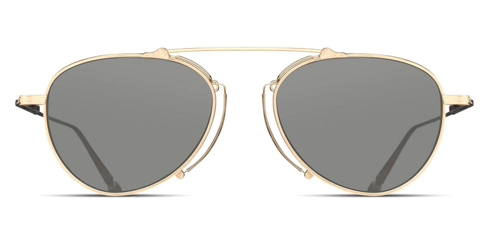 Matsuda® M3130 MTD M3130 Brushed Gold/Cafe Grey 53 - Brushed Gold / Cafe Grey Sunglasses