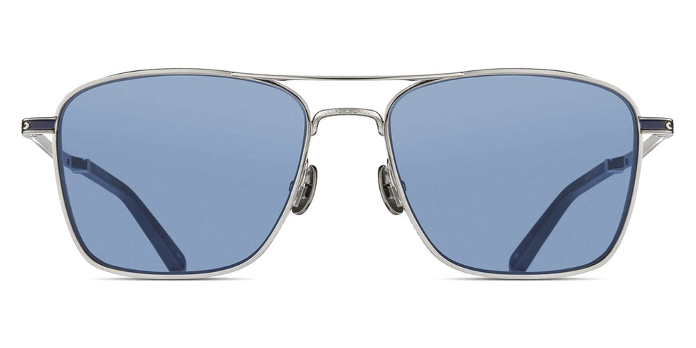 Matsuda® M3135 MTD M3135 Palladium White/Cobalt Blue 56 - Palladium White/Cobalt Blue Sunglasses