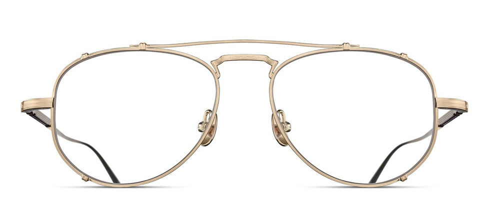 Matsuda® M3142 MTD M3142 Brushed Gold 52 - Brushed Gold Eyeglasses