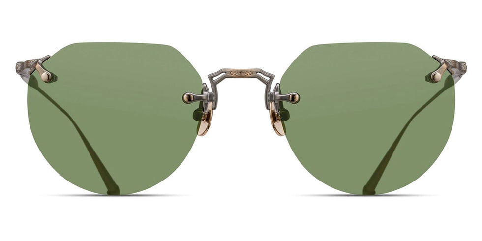 Matsuda® M5003 - Antique Gold/Sage Green Sunglasses