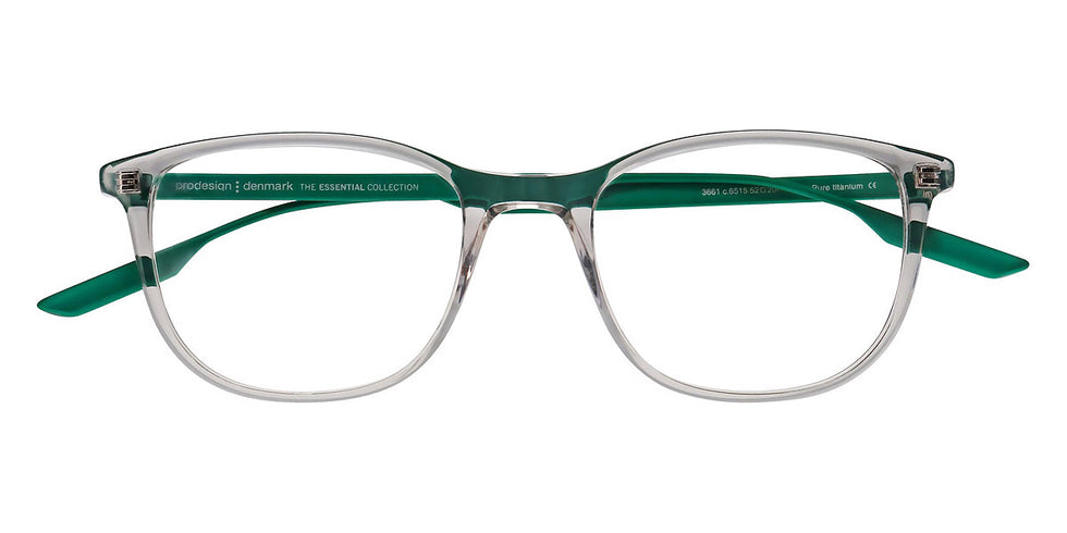 ProDesign Denmark® 3661 PDD 3661 6515 52 - Grey Light Transparent Eyeglasses