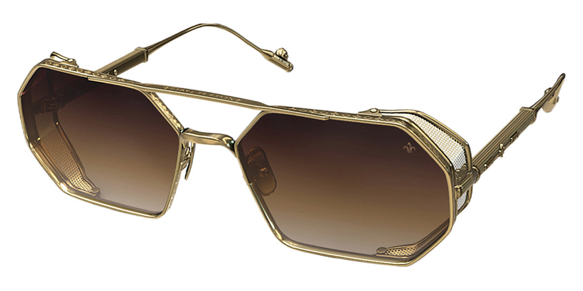 Philippe V® No17.2 PHI No17.2 Gold Frame Brown Gradient Lens 60 - Gold Frame - Brown Gradient Lens Sunglasses