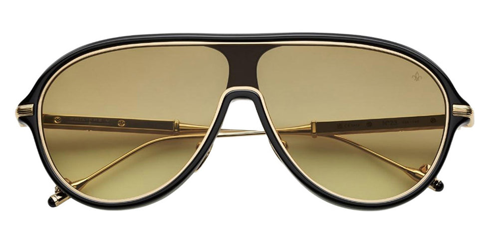 Philippe V® No23 PHI No23 Black/Gold Frame Jelly Yellow PTC Lens 134 - Black / Gold Frame - Jelly Yellow PTC Lens Sunglasses