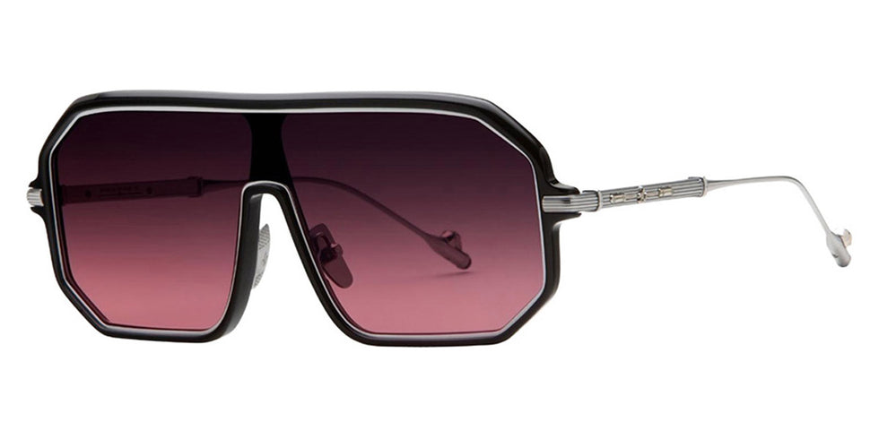 Philippe V® No24 PHI No24 Black/Silver Frame Rose Gradient Lens 134 - Black / Silver Frame - Rose Gradient Lens Sunglasses