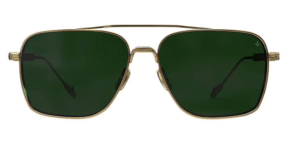Philippe V® No25 PHI No25 Gold Frame Green Lens 58 - Gold Frame - Green Lens Sunglasses