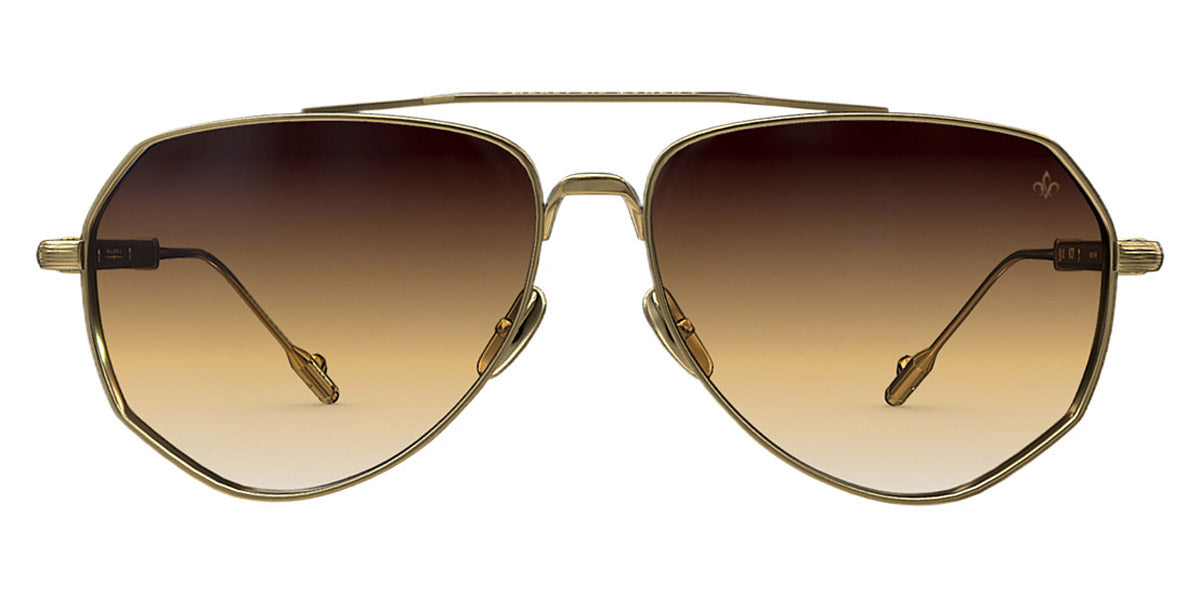 Philippe V® No27 PHI No27 Gold Frame Brown Gradient Lens 60 - Gold Frame - Brown Gradient Lens Sunglasses