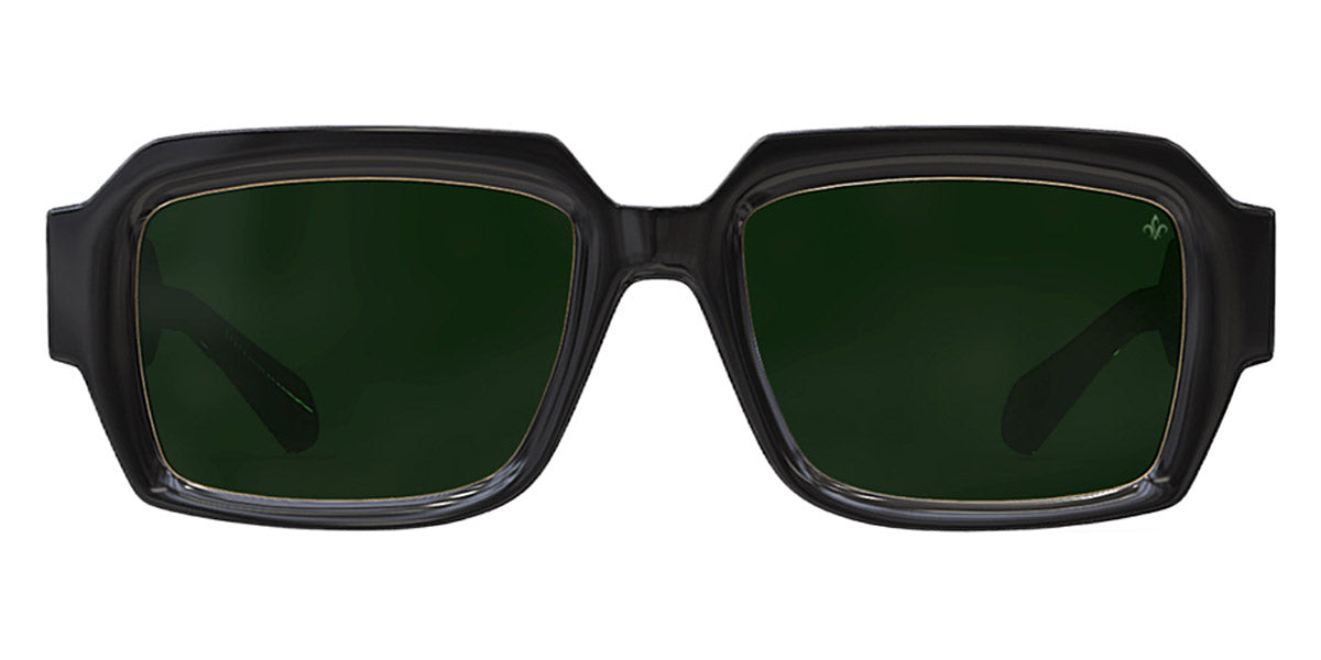 Philippe V® No28 PHI No28 Black/Gold Frame Green Lens 53 - Black/Gold Frame - Green Lens Sunglasses