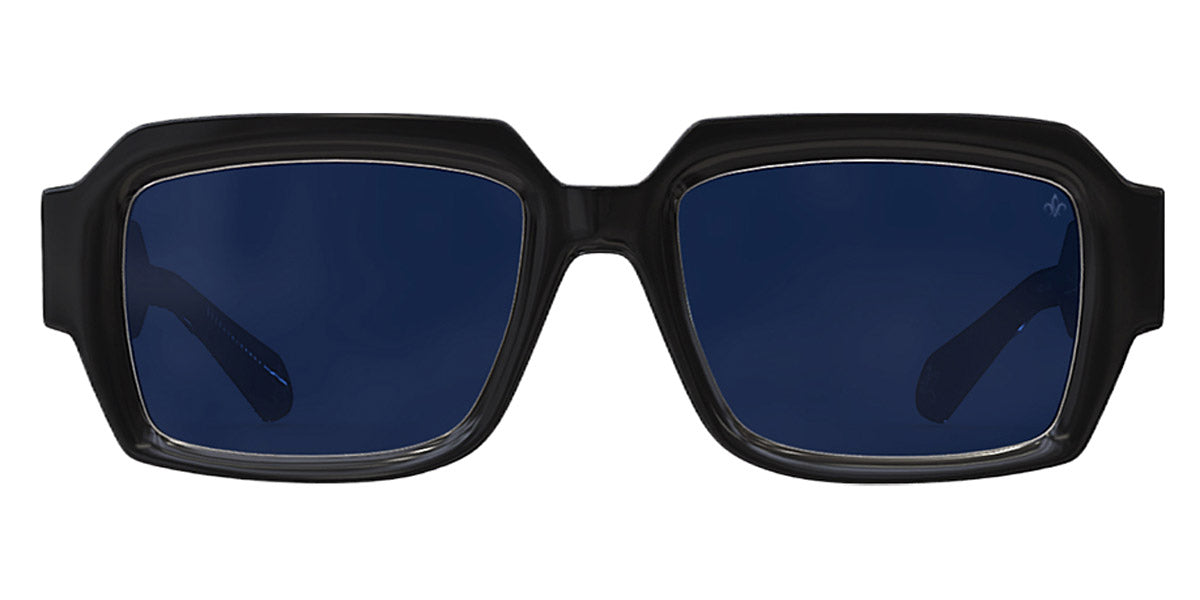 Philippe V® No28 PHI No28 Black/Silver Frame Blue Polarised Lens 53 - Black/Silver Frame - Blue Polarised Lens Sunglasses