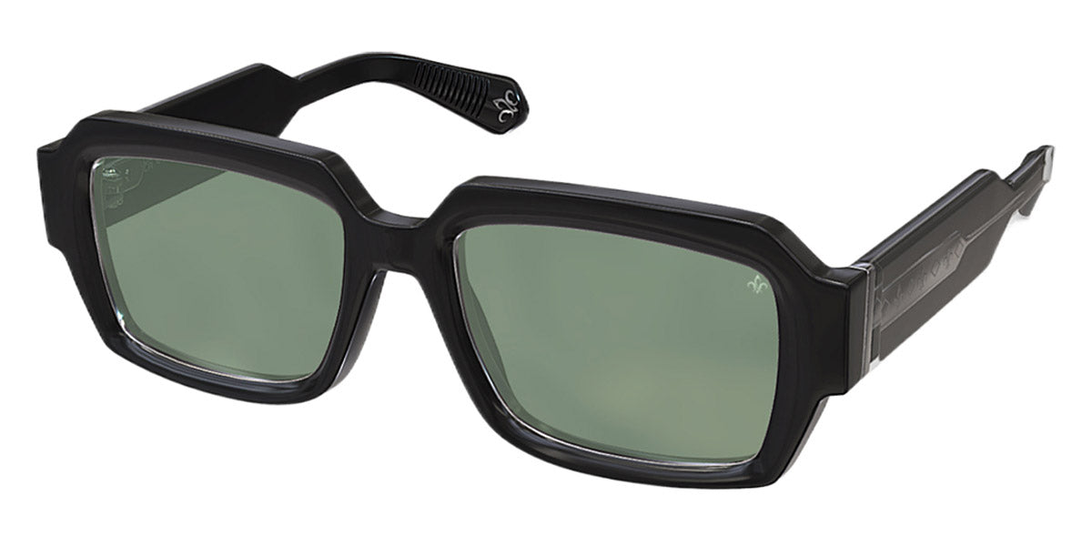 Philippe V® No28 PHI No28 Black/Silver Frame Jelly Green PTC Lens 53 - Black/Silver Frame - Jelly Green PTC Lens Sunglasses