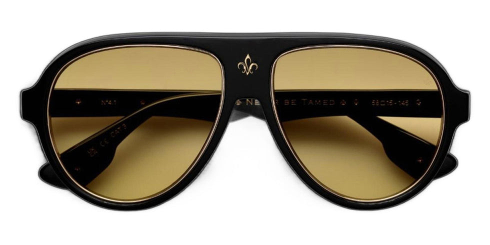 Philippe V® No4.1 PHI No4.1 Black Frame Jelly Yellow PTC Lens 58 - Black Frame - Jelly Yellow PTC Lens Sunglasses
