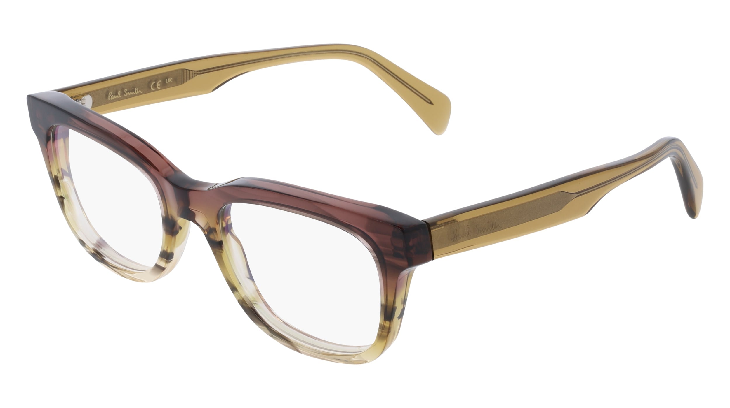 Paul Smith® Meade PSM PS25606 260 52 - 260 Striped Nude/Ocre/Light Brown Eyeglasses