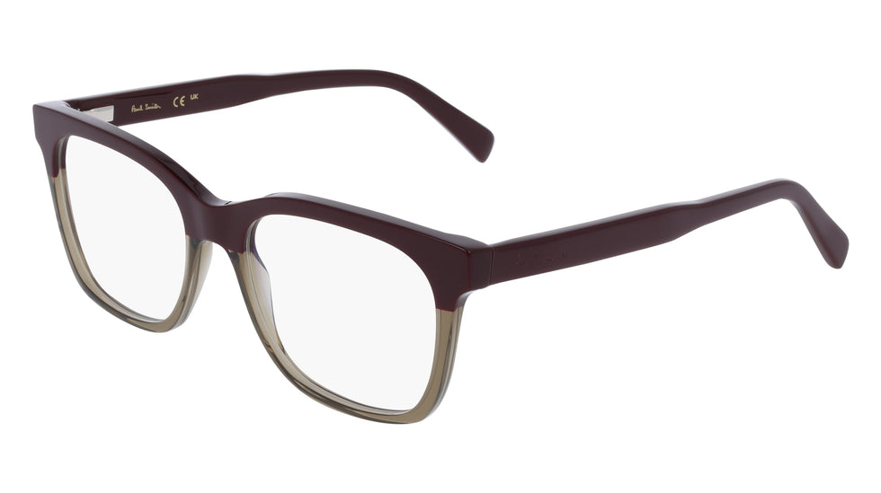Paul Smith® Mag-Set Madron PSM PS25609 602 53 - 602 Burgundy/Transparent Khaki Eyeglasses
