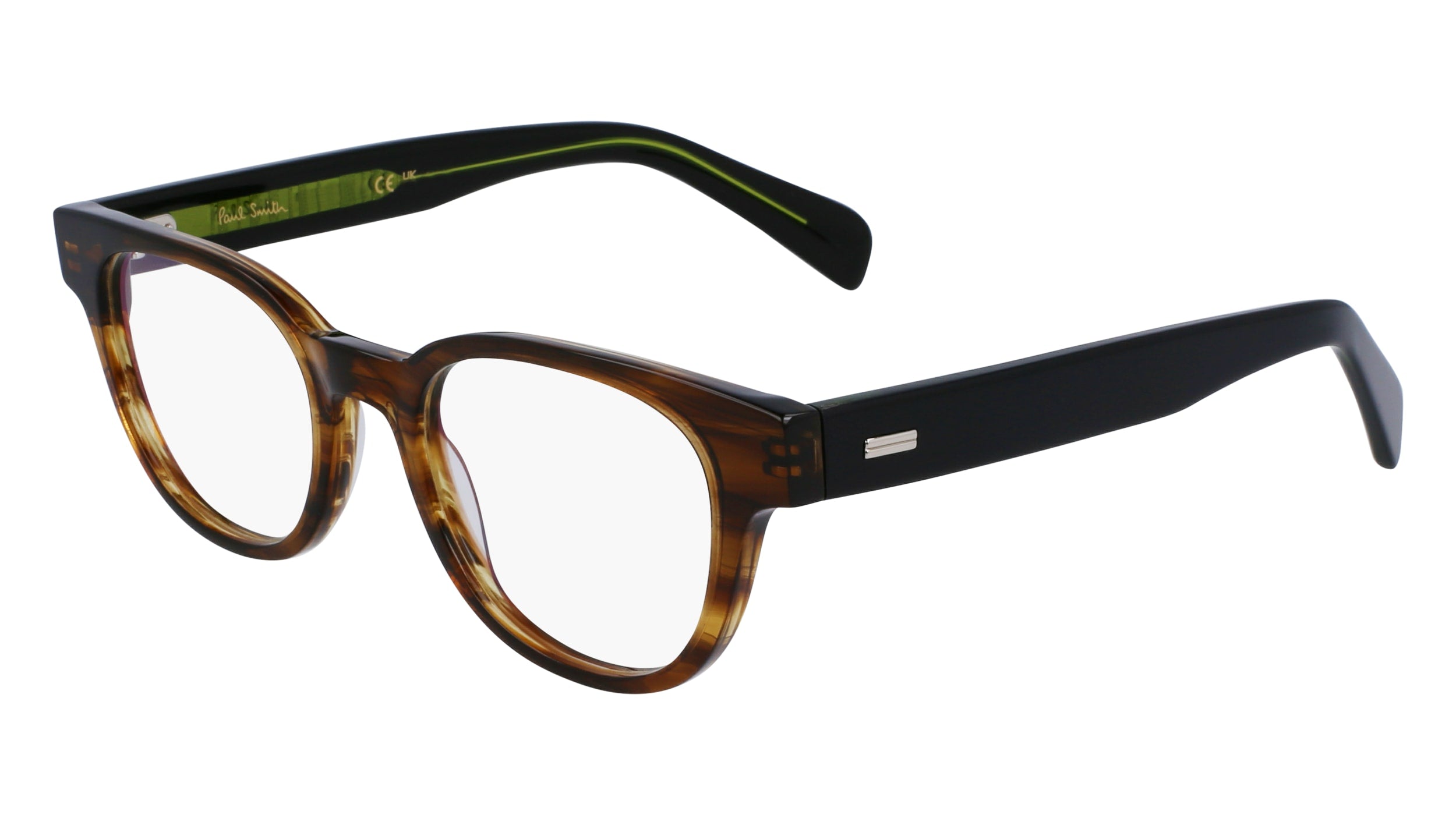 Paul Smith® Haydon PSM PSOP100 210 49 - 210 Striped Brown Eyeglasses