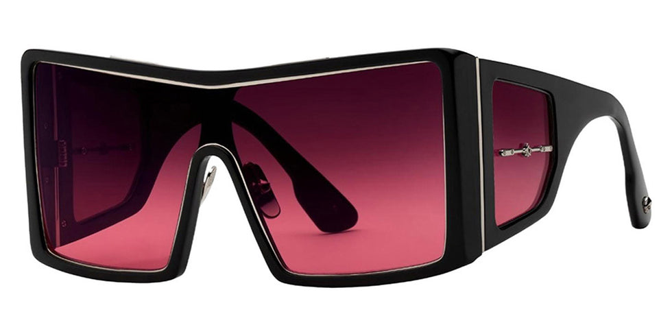 Philippe V® WNo19 PHI WNo19 Black Frame Rose Gradient Lens 133 - Black Frame - Rose Gradient Lens Sunglasses