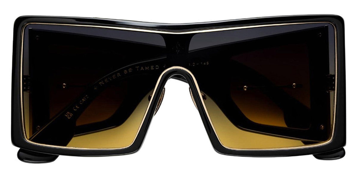 Philippe V® WNo19 PHI WNo19 Black Frame Grey to Yellow Gradient Lens 133 - Black Frame - Grey to Yellow Gradient Lens Sunglasses