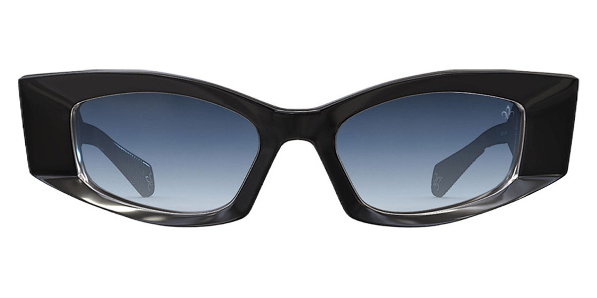 Philippe V® WNo20 PHI WNo20 Black/Silver Frame Blue Gradient Lens 52 - Black/Silver Frame - Blue Gradient Lens Sunglasses