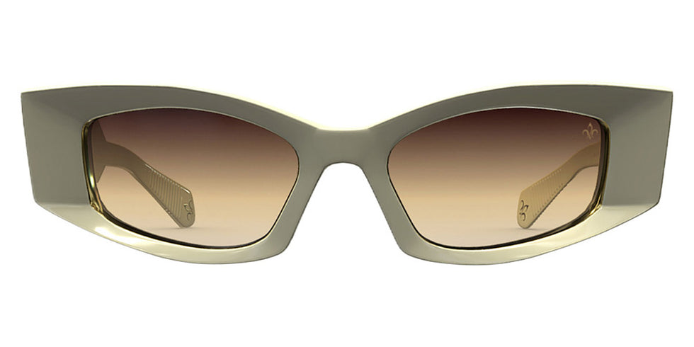 Philippe V® WNo20 PHI WNo20 Ivory/Gold Frame Brown Gradient Lens 52 - Ivory/Gold Frame - Brown Gradient Lens Sunglasses