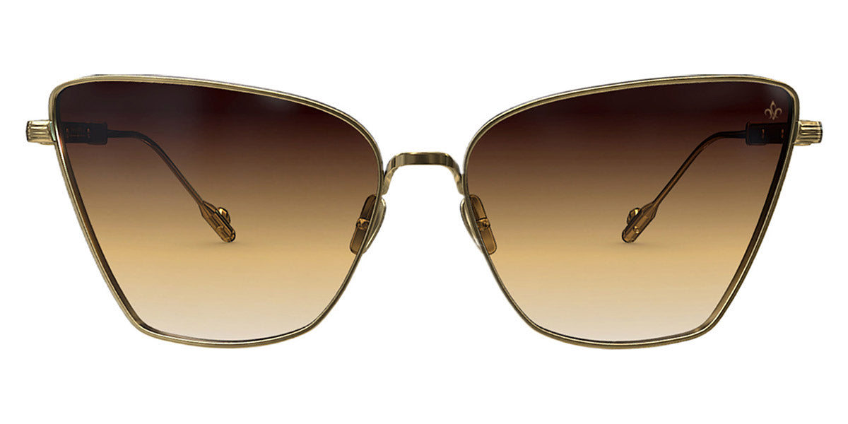 Philippe V® WNo22 PHI WNo22 Gold Frame Brown Gradient Lens 61 - Gold Frame - Brown Gradient Lens Sunglasses