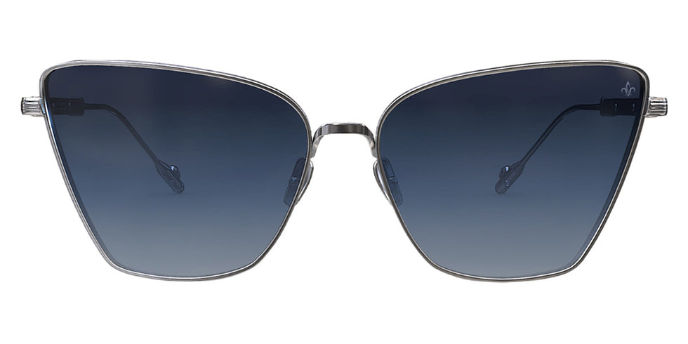 Philippe V® WNo22 PHI WNo22 Silver Frame Blue Gradient Lens 61 - Silver Frame - Blue Gradient Lens Sunglasses