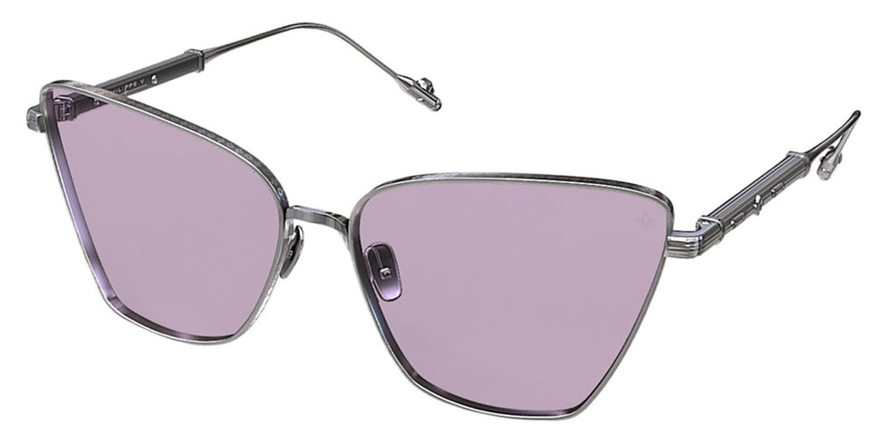 Philippe V® WNo22 PHI WNo22 Silver Frame Jelly Pink PTC Lens 61 - Silver Frame - Jelly Pink PTC Lens Sunglasses