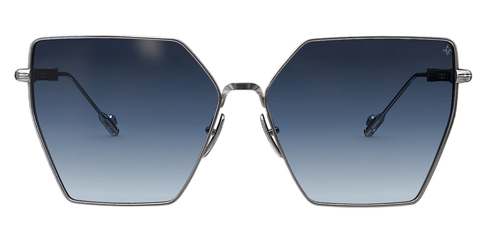 Philippe V® WNo23 PHI WNo23 Silver Frame Blue Gradient Lens 60 - Silver Frame - Blue Gradient Lens Sunglasses