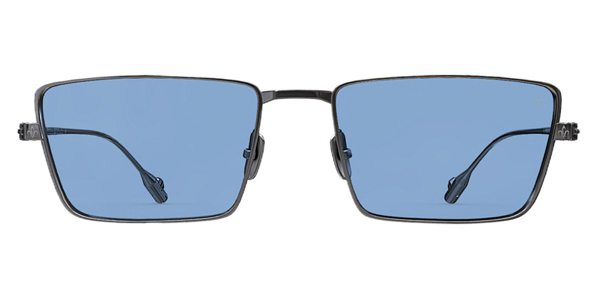 Philippe V® X18 Limited Edition PHI X18 Limited Edition Silver Frame Jelly Blue PTC Lens 57 - Silver Frame - Jelly Blue PTC Lens Sunglasses