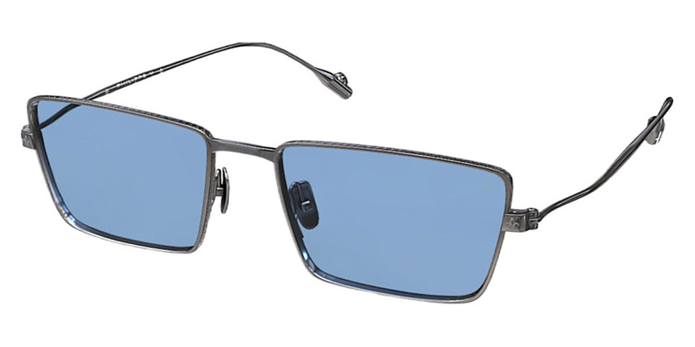 Philippe V® X18 Limited Edition PHI X18 Limited Edition Silver Frame Jelly Blue PTC Lens 57 - Silver Frame - Jelly Blue PTC Lens Sunglasses