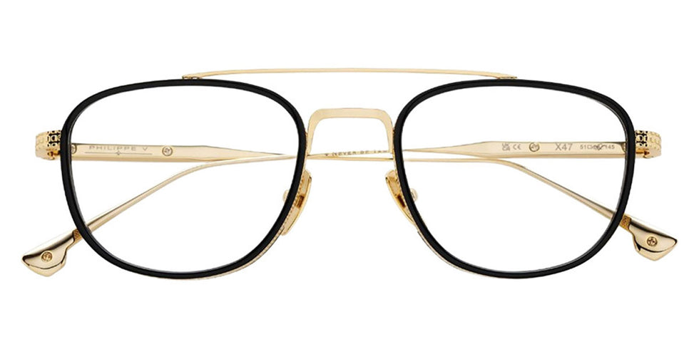 Philippe V® X47 PHI X47 Gold Frame 51 - Gold Frame Eyeglasses