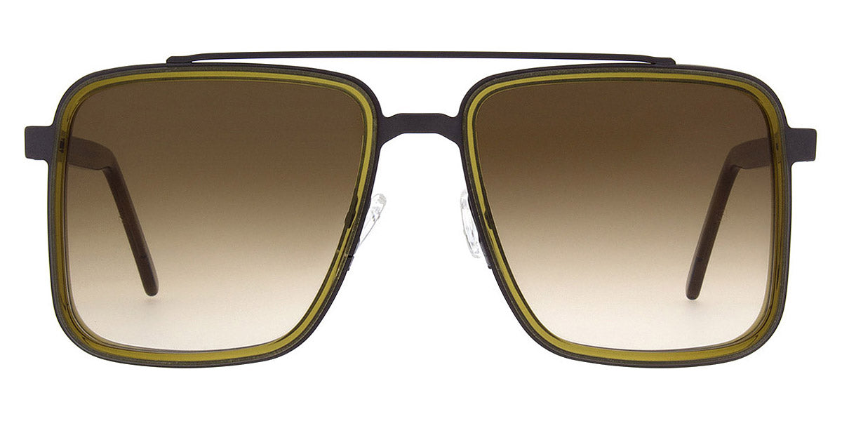 Andy Wolf® Adric Sun ANW Adric Sun 08 56 - Green/Gun 08 Sunglasses