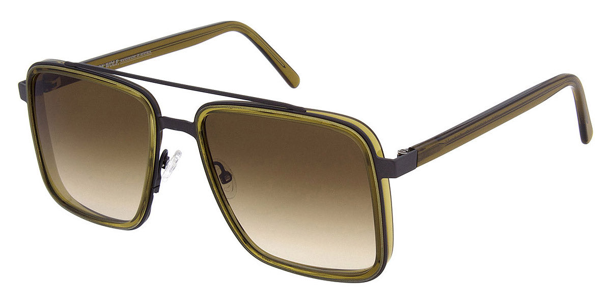 Andy Wolf® Adric Sun ANW Adric Sun 08 56 - Green/Gun 08 Sunglasses