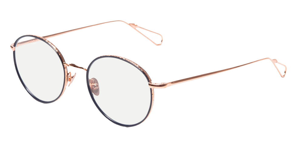 AHLEM® Auber Eyeglasses AH OM046-PEOG-BL-B2 49 - Peony Gold Blue Windsor