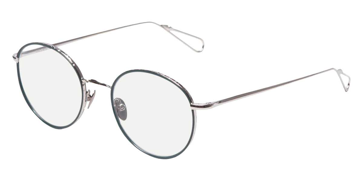 AHLEM® Auber Eyeglasses AH OM046-WHTG-GN-B2 49 - White Gold Green Windsor